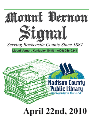 cover image of Mount Vernon Signal 04/22/2010